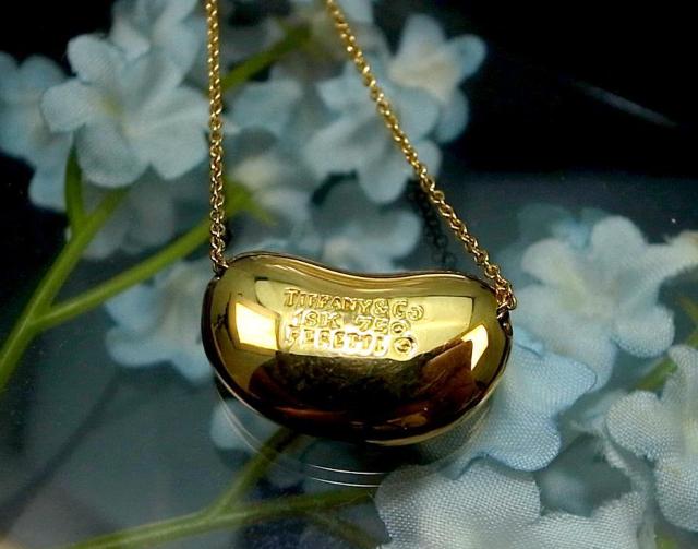 Tiffany Elsa Peretti �r�[���@�l�b�N���X 18�� �e�B�t�@�j�[���K�i�����g�p�i���S�[���h��7.15g��3758 �� �u�����h�� 