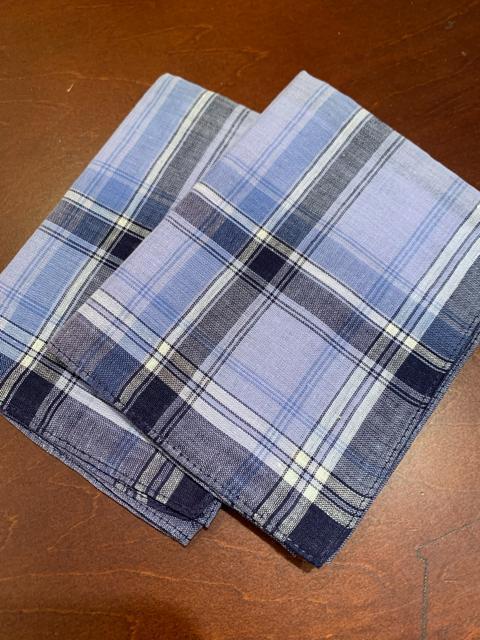 新品 ブルー ハンカチ2枚セット < 男性ファッション 新品 ブルー ハンカチ2枚セット < 男性ファッションの