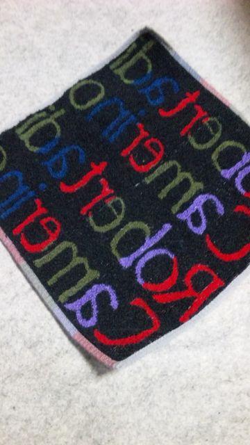 【美品】ロベルタ◆ロゴ入タオルハンカチ < ブランド  【美品】ロベルタ◆ロゴ入タオルハンカチ < ブランドの
