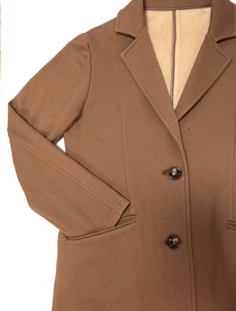 ☆秋チェスターコート〓裏シャギー軽アウター(ユルM)キャメル〓新品 < 女性ファッション ☆秋チェスターコート〓裏シャギー軽アウター(ユルM)キャメル〓新品 < 女性ファッションの