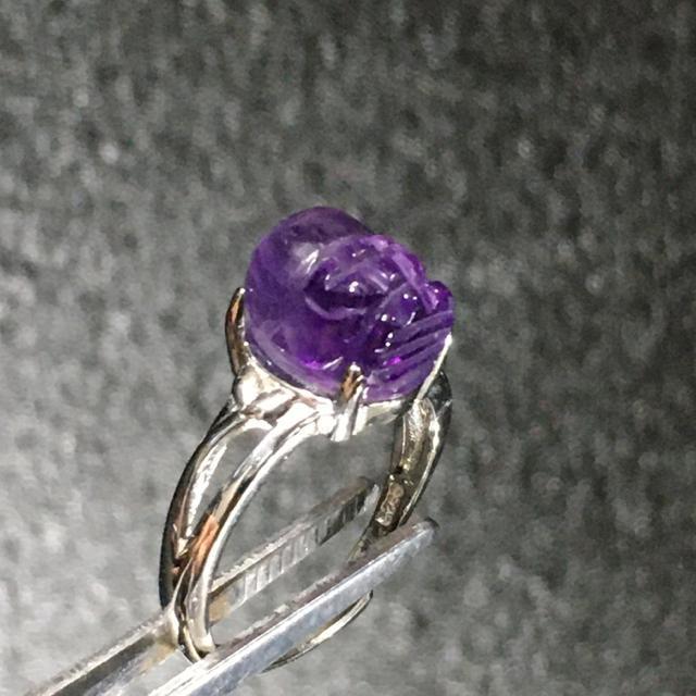 《No.R110》天然石貔貅アメジスト フリーサイズリング < 男性アクセサリー/時計  《No.R110》天然石貔貅アメジスト フリーサイズリング  < 男性アクセサリー/時計の