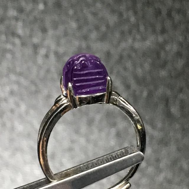 《No.R110》天然石貔貅アメジスト フリーサイズリング < 男性アクセサリー/時計  《No.R110》天然石貔貅アメジスト フリーサイズリング < 男性アクセサリー/時計の