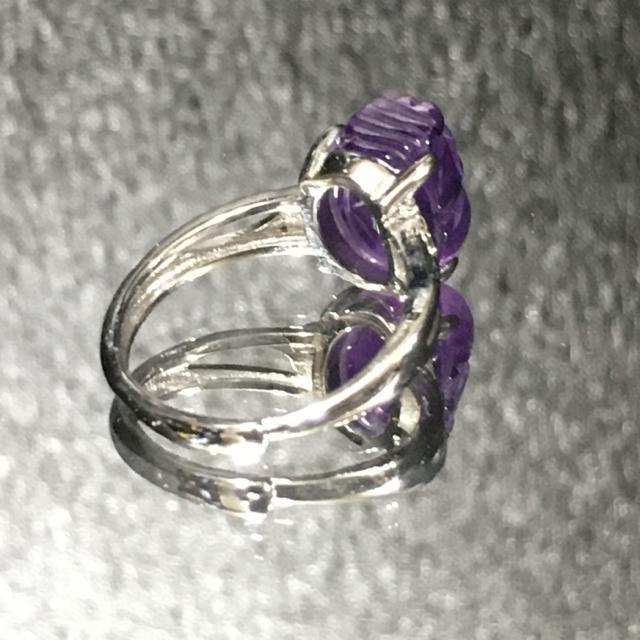 《No.R110》天然石貔貅アメジスト フリーサイズリング < 男性アクセサリー/時計  《No.R110》天然石貔貅アメジスト フリーサイズリング < 男性アクセサリー/時計の