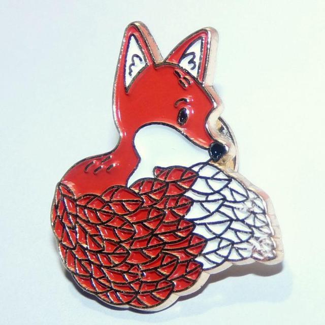 キツネ 狐 きつね ピンバッジ ピンズ ラペルピン ブローチ < 女性アクセサリー/時計 キツネ 狐 きつね ピンバッジ ピンズ ラペルピン ブローチ < 女性アクセサリー/時計の