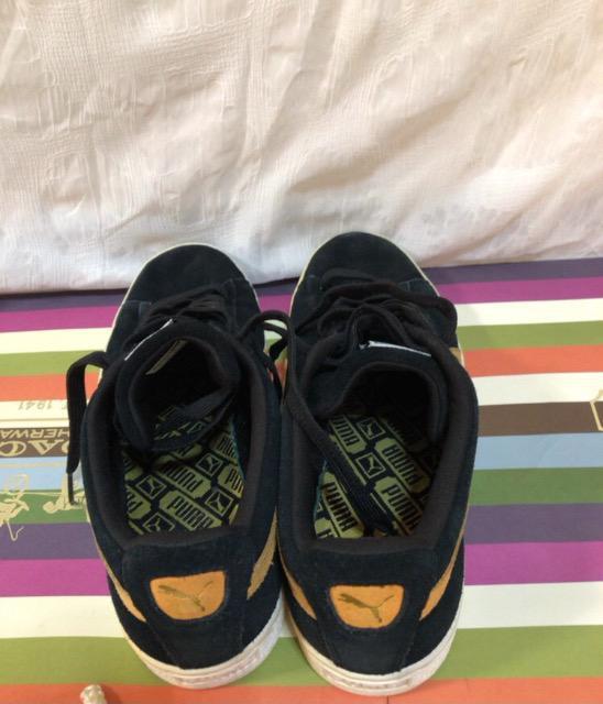 品薄★美品プーマPUMA本革レザー スニーカー人気活躍疲れ知らずオシャレ素敵ブラック高級ナイキアシックスお探しの方も是非! < 男性ファッション  品薄★美品プーマPUMA本革レザー スニーカー人気活躍疲れ知らずオシャレ素敵ブラック高級ナイキアシックスお探しの方も是非! < 男性ファッションの