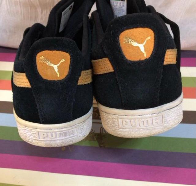 品薄★美品プーマPUMA本革レザー スニーカー人気活躍疲れ知らずオシャレ素敵ブラック高級ナイキアシックスお探しの方も是非! < 男性ファッション  品薄★美品プーマPUMA本革レザー スニーカー人気活躍疲れ知らずオシャレ素敵ブラック高級ナイキアシックスお探しの方も是非! < 男性ファッションの