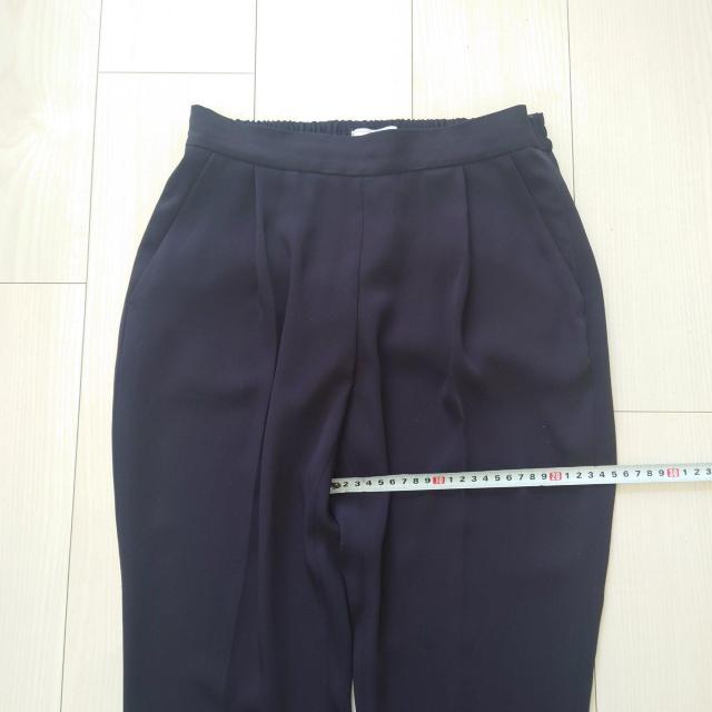 SLOBE IENA スラックスパンツ ネイビー サイズ36 < ブランド  SLOBE IENA スラックスパンツ ネイビー サイズ36 < ブランドの