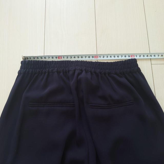 SLOBE IENA スラックスパンツ ネイビー サイズ36 < ブランド  SLOBE IENA スラックスパンツ ネイビー サイズ36 < ブランドの