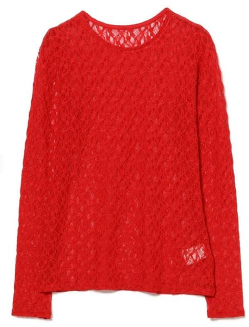 レディース ストレッチ レース クルーネック Tシャツ < 女性ファッション  レディース ストレッチ レース クルーネック Tシャツ  < 女性ファッションの
