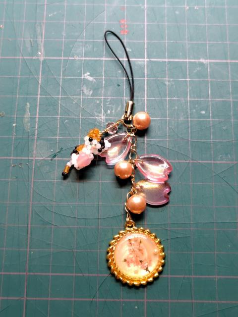 みけねこ桜ストラップ < ペット/手芸/園芸 みけねこ桜ストラップ < ペット/手芸/園芸の