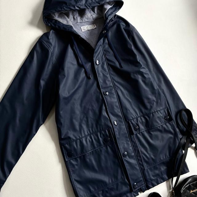 ◆美品◆プチバトー◆名品ヨットパーカー◆防水、防風◆総裏◆ネイビー◆S相当 < ブランド ◆美品◆プチバトー◆名品ヨットパーカー◆防水、防風◆総裏◆ネイビー◆S相当 < ブランドの