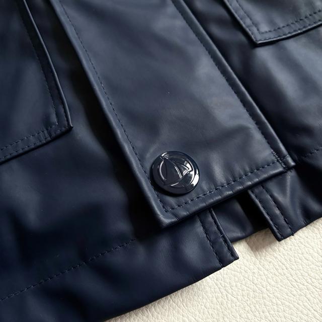 ◆美品◆プチバトー◆名品ヨットパーカー◆防水、防風◆総裏◆ネイビー◆S相当 < ブランド ◆美品◆プチバトー◆名品ヨットパーカー◆防水、防風◆総裏◆ネイビー◆S相当 < ブランドの