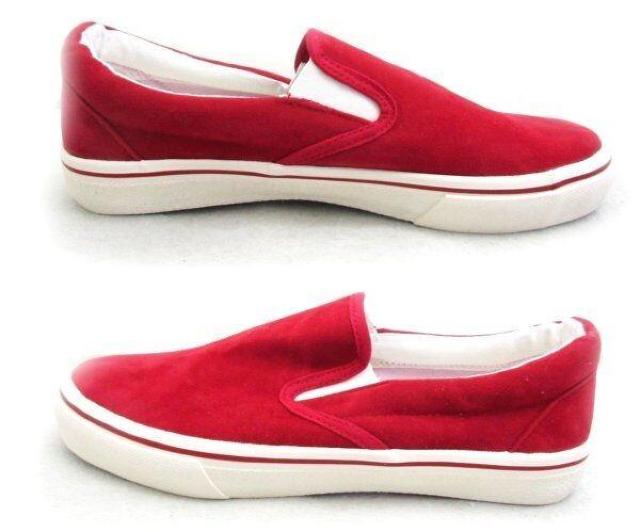 1円~C271新品REALIZEスウェード/スリッポンスニーカー27aRED♂ < 男性ファッション 1円~C271新品REALIZEスウェード/スリッポンスニーカー27aRED♂ < 男性ファッションの