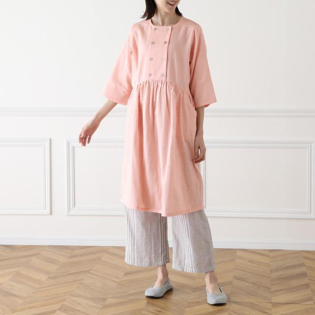 オレンジ ナルエー Narue コットンダブルガーゼ ルームウェア上下セット L〜LL 部屋着 パジャマ ワンピース パンツ < ブランド  オレンジ ナルエー Narue コットンダブルガーゼ ルームウェア上下セット L〜LL 部屋着 パジャマ ワンピース パンツ  < ブランドの