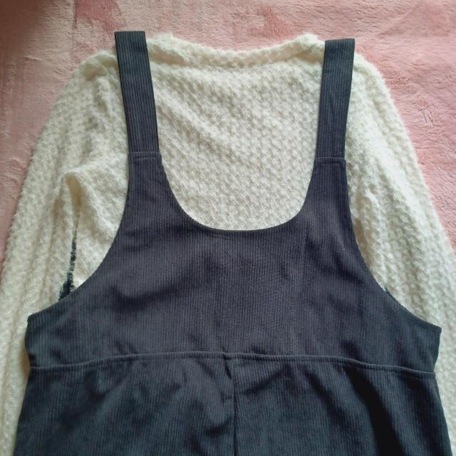 ★ゆったり柔らか落ち感オーバーサイズ体型カバーお洒落ゆる可愛い♪チャコールグレーダークグレー♪コーデュロイサロペットオーバーオール < 女性ファッション  ★ゆったり柔らか落ち感オーバーサイズ体型カバーお洒落ゆる可愛い♪チャコールグレーダークグレー♪コーデュロイサロペットオーバーオール < 女性ファッションの