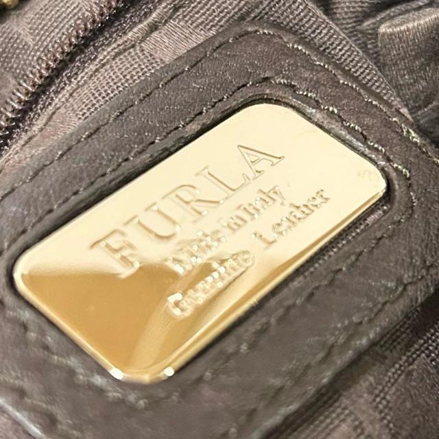 美品 FURLA フルラ 2WAY レザー ショルダー バッグ ブラウン < ブランド 美品 FURLA フルラ 2WAY レザー ショルダー バッグ ブラウン < ブランドの