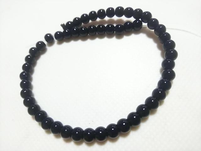 天然石★オニキス ラウンド4mm 半連 < 女性アクセサリー/時計 天然石★オニキス ラウンド4mm 半連 < 女性アクセサリー/時計の