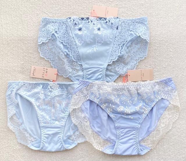 Triumph AMOSTYLE ショーツ Mサイズ ブルー 3枚セット < 女性ファッション Triumph AMOSTYLE ショーツ Mサイズ ブルー 3枚セット < 女性ファッションの