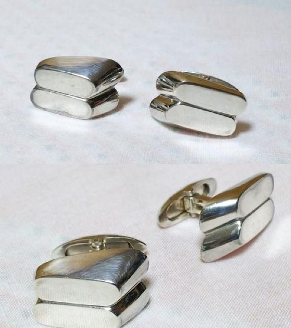 正規美 レア ティファニー ペレット 2連バーカフス ツインラウンドカフリンクス アンティークボタンSV 付属有 < ブランド 正規美 レア ティファニー ペレット 2連バーカフス ツインラウンドカフリンクス アンティークボタンSV 付属有 < ブランドの