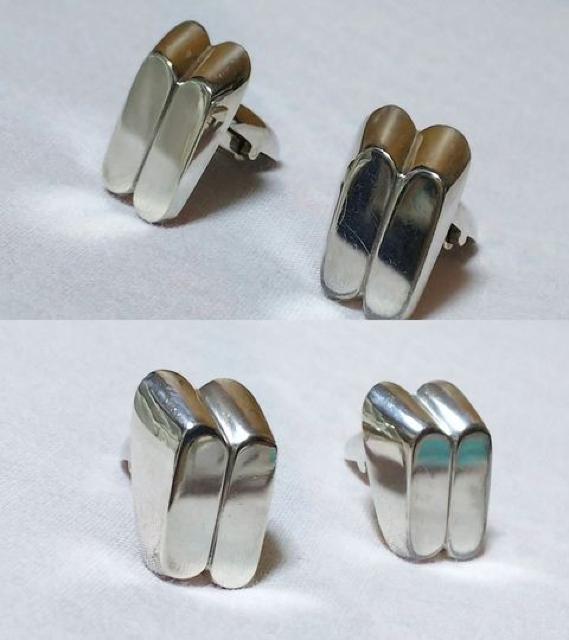 正規美 レア ティファニー ペレット 2連バーカフス ツインラウンドカフリンクス アンティークボタンSV 付属有 < ブランド 正規美 レア ティファニー ペレット 2連バーカフス ツインラウンドカフリンクス アンティークボタンSV 付属有 < ブランドの