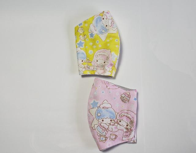 XS11夏 【限定】★お肌に優しいマスク キキララ 接触冷感立体マスク 2枚set(*^^*) < 女性ファッション  XS11夏 【限定】★お肌に優しいマスク キキララ 接触冷感立体マスク 2枚set(*^^*) < 女性ファッションの