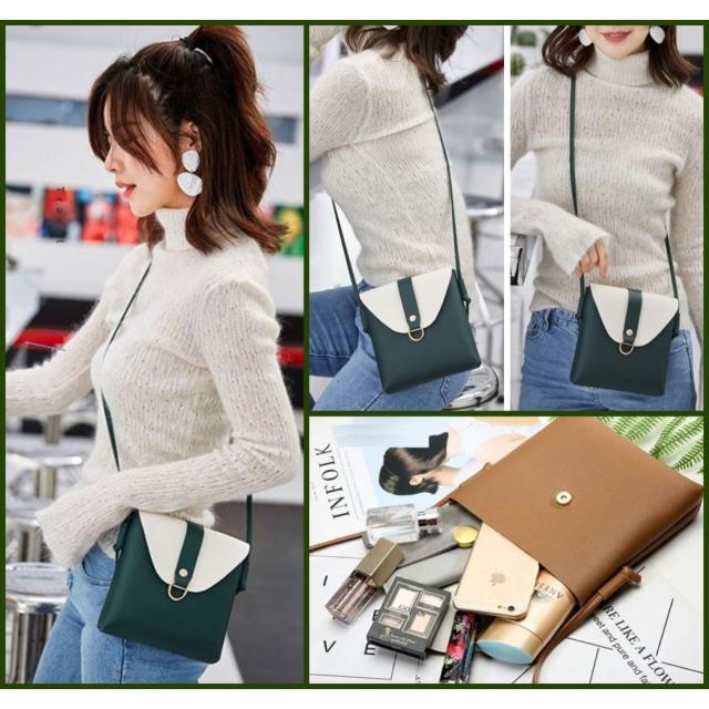 PU フェイクレザー カラーブロック ショルダーバッグ ポシェット < 女性ファッション  PU フェイクレザー カラーブロック ショルダーバッグ ポシェット  < 女性ファッションの