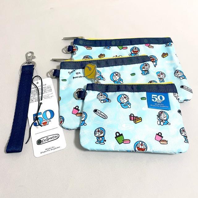 ★新品★LeSportsac レスポートサック ドラえもん50周年 3連ポーチ コスメポーチ 3455 セット 送料無料 < 女性ファッション  ★新品★LeSportsac レスポートサック ドラえもん50周年 3連ポーチ コスメポーチ 3455 セット 送料無料 < 女性ファッションの