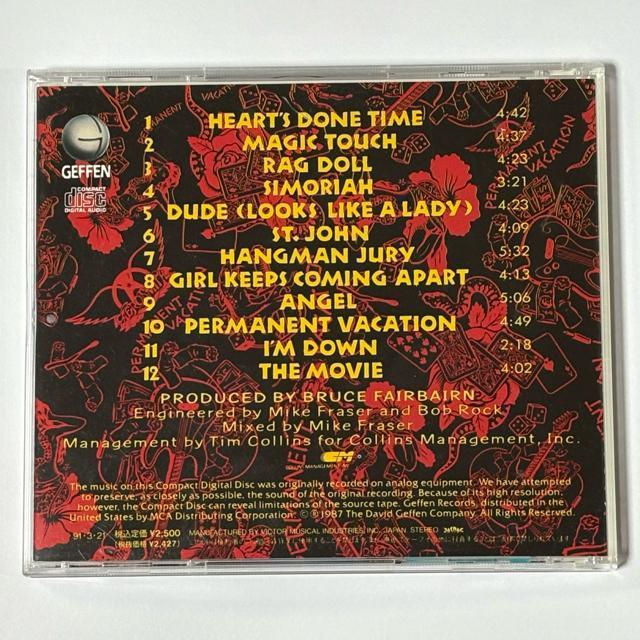 Aerosmith / PERMANENT VACATION 日本盤 < タレントグッズ  Aerosmith / PERMANENT VACATION 日本盤 < タレントグッズの