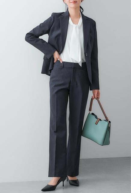 新品☆13号L♪紺ストライプ♪2パンツスーツ♪ビジネスパンツスーツ☆Q430 < 女性ファッション 新品☆13号L♪紺ストライプ♪2パンツスーツ♪ビジネスパンツスーツ☆Q430 < 女性ファッションの