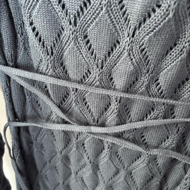 SNIDEL★スナイデル Sustainableクロシェパフスリニットワンピース ネイビー FREE ワンピース ロングワンピース < 女性ファッション SNIDEL★スナイデル Sustainableクロシェパフスリニットワンピース ネイビー FREE ワンピース ロングワンピース < 女性ファッションの