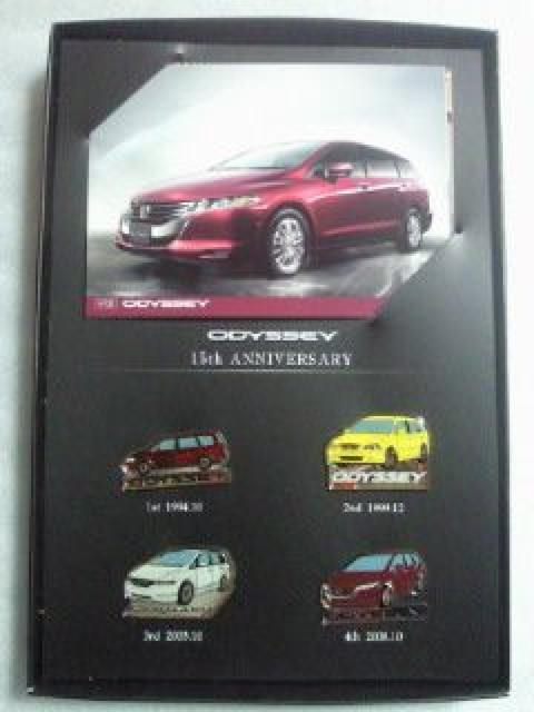 ホンダ HONDA ODYSSEY オデッセイ 15周年 記念 ピンズ カード セット < ホビー  ホンダ HONDA ODYSSEY オデッセイ 15周年 記念 ピンズ カード セット  < ホビーの