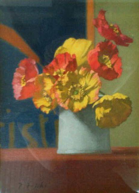 絵画 油彩 藤木俊明『花』真作保証 原画 < ホビー 絵画 油彩 藤木俊明『花』真作保証 原画 < ホビーの