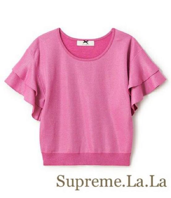 定価11,664円●SupremeLaLa【美品】ティアードスリーブニットトップス●ピンク < ブランド  定価11,664円●SupremeLaLa【美品】ティアードスリーブニットトップス●ピンク  < ブランドの