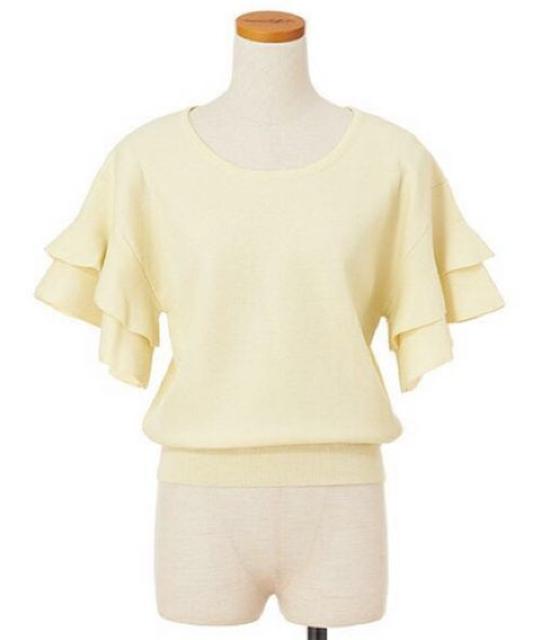 定価11,664円●SupremeLaLa【美品】ティアードスリーブニットトップス●ピンク < ブランド  定価11,664円●SupremeLaLa【美品】ティアードスリーブニットトップス●ピンク < ブランドの