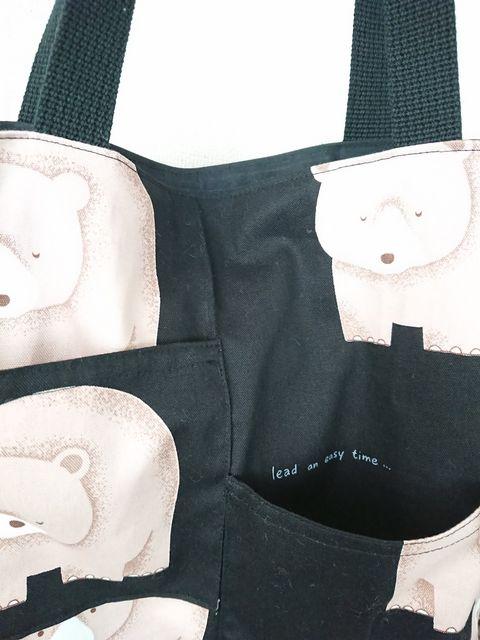 ハンドメイド トートバッグ(くま) < 女性ファッション  ハンドメイド トートバッグ(くま) < 女性ファッションの