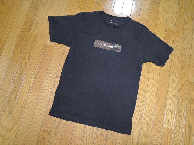 SOPHNET. �\�t�l�b�g BOX LOGO T�V���c M �� �{�b�N�X ���S ���ʕ� �J�b�g�\�[ �� �u�����h�� 