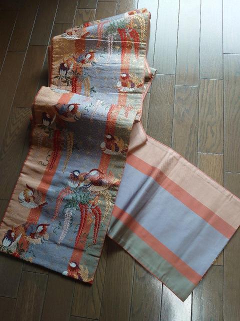 USED、袋帯、六通、オシドリ柄 < 女性ファッション  USED、袋帯、六通、オシドリ柄 < 女性ファッションの