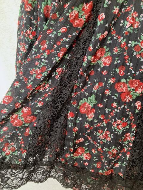 axes femme アクシーズ 半袖 花柄 ゴシック ドレス ワンピース M N2m < ブランド  axes femme アクシーズ 半袖 花柄 ゴシック ドレス ワンピース M N2m < ブランドの