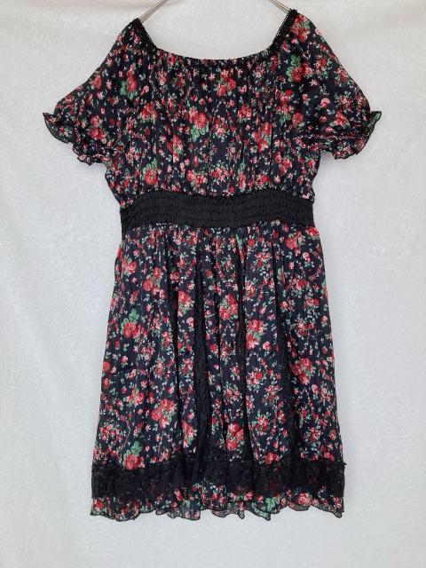 axes femme アクシーズ 半袖 花柄 ゴシック ドレス ワンピース M N2m < ブランド  axes femme アクシーズ 半袖 花柄 ゴシック ドレス ワンピース M N2m < ブランドの