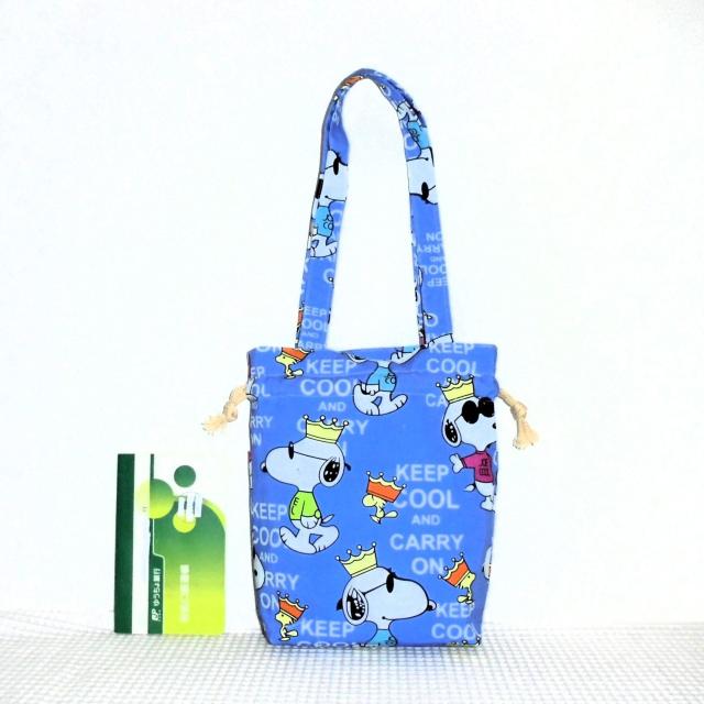 ◆◆ちょっと小さめ◆◆スヌーピーSNOOPY◆外ポケットA持ち手付き巾着バッグ◆ < 女性ファッション  ◆◆ちょっと小さめ◆◆スヌーピーSNOOPY◆外ポケットA持ち手付き巾着バッグ◆ < 女性ファッションの