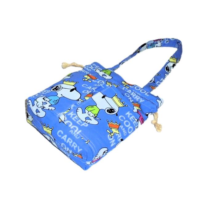 ◆◆ちょっと小さめ◆◆スヌーピーSNOOPY◆外ポケットA持ち手付き巾着バッグ◆ < 女性ファッション  ◆◆ちょっと小さめ◆◆スヌーピーSNOOPY◆外ポケットA持ち手付き巾着バッグ◆ < 女性ファッションの