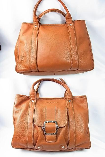 �����KLONGCHAMP�@�����V�����@���U�[�g�[�g�o�b�N�@�u���E��