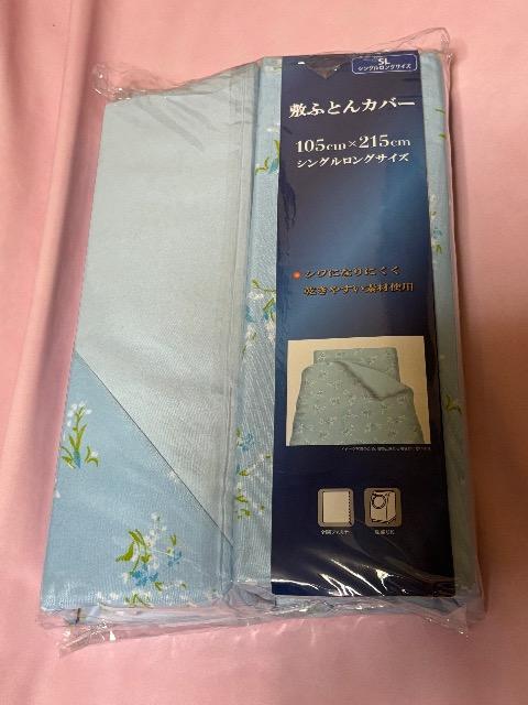 敷布団カバーシングルロングサイズ ブルー花柄 新品未使用 < インテリア/ライフ  敷布団カバーシングルロングサイズ ブルー花柄 新品未使用  < インテリア/ライフの