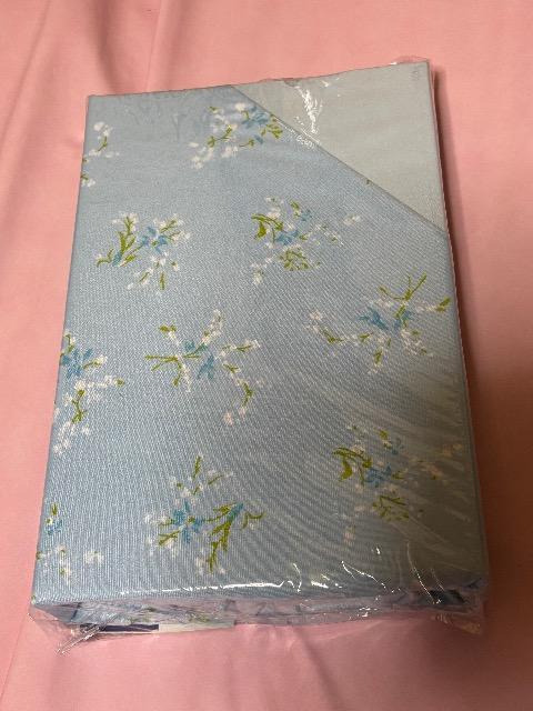 敷布団カバーシングルロングサイズ ブルー花柄 新品未使用 < インテリア/ライフ  敷布団カバーシングルロングサイズ ブルー花柄 新品未使用 < インテリア/ライフの
