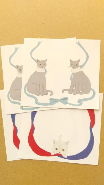 @猫のバラメモ 2柄4枚  < インテリア/ライフ  @猫のバラメモ 2柄4枚  < インテリア/ライフの