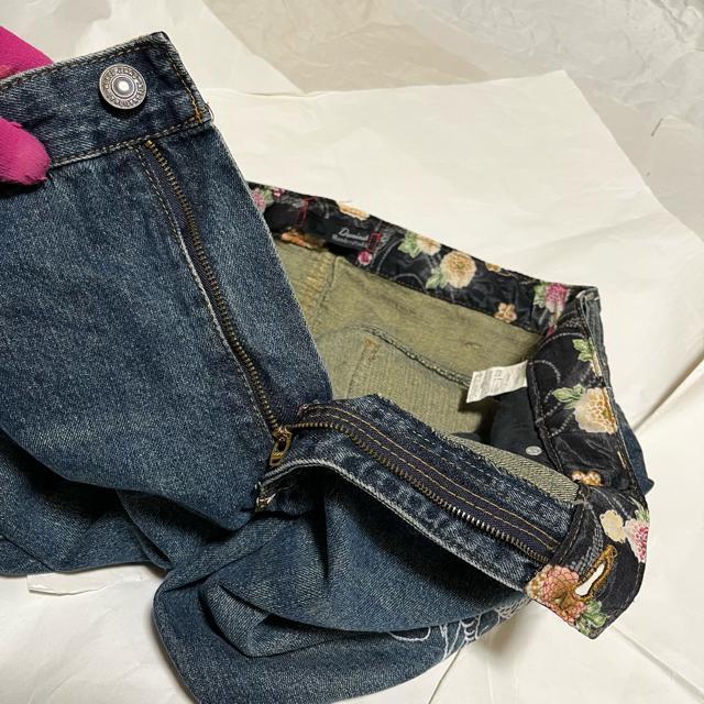 【Dominate / ドミネイト】 刺繍 / デニム ハーフパンツ W97 < 男性ファッション  【Dominate / ドミネイト】 刺繍 / デニム ハーフパンツ W97 < 男性ファッションの