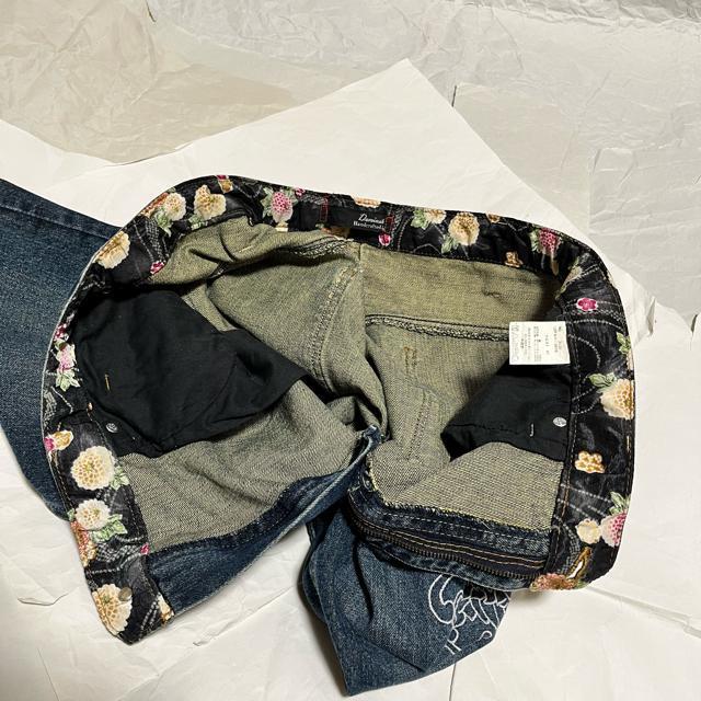 【Dominate / ドミネイト】 刺繍 / デニム ハーフパンツ W97 < 男性ファッション  【Dominate / ドミネイト】 刺繍 / デニム ハーフパンツ W97 < 男性ファッションの