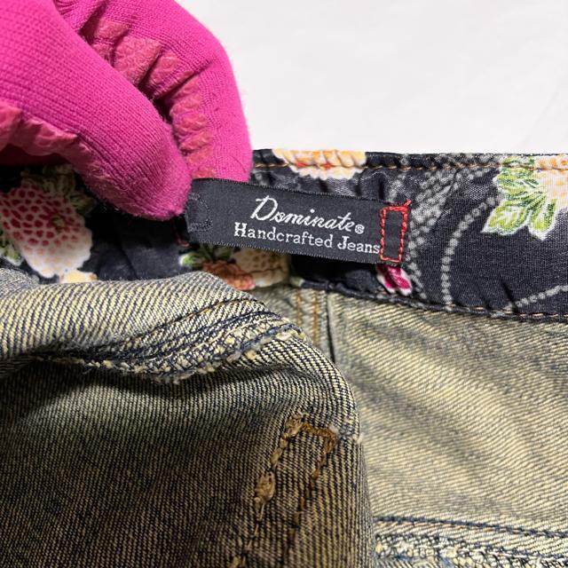 【Dominate / ドミネイト】 刺繍 / デニム ハーフパンツ W97 < 男性ファッション  【Dominate / ドミネイト】 刺繍 / デニム ハーフパンツ W97 < 男性ファッションの