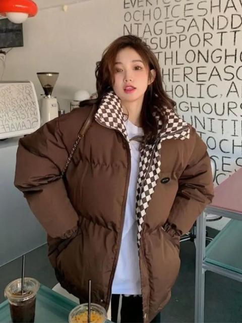 爆ヤス価格3290円★レディース ビンテージチェック フード付きコート 厚手暖かい冬用ジャケット L コーヒー色 < 女性ファッション 爆ヤス価格3290円★レディース ビンテージチェック フード付きコート 厚手暖かい冬用ジャケット L コーヒー色 < 女性ファッションの