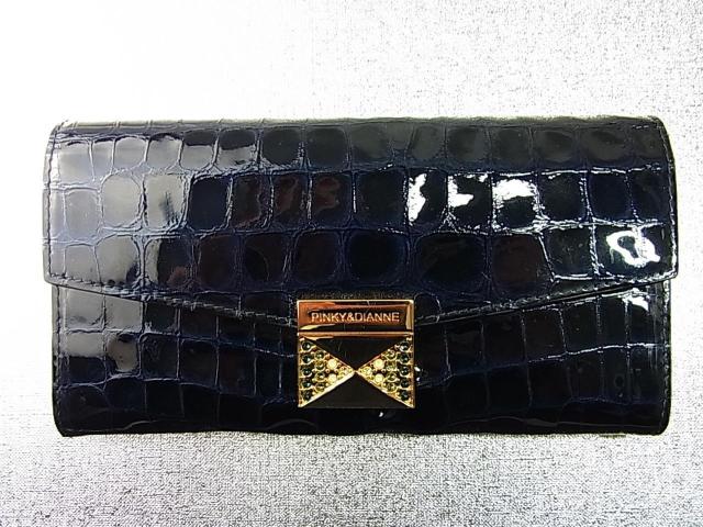 500円スタ★正規 美品 PINKY&DIANNE ピンキー&ダイアン 長財布 クロコ調 型押し エナメル ネイビー < ブランド 500円スタ★正規 美品 PINKY&DIANNE ピンキー&ダイアン 長財布 クロコ調 型押し エナメル ネイビー < ブランドの